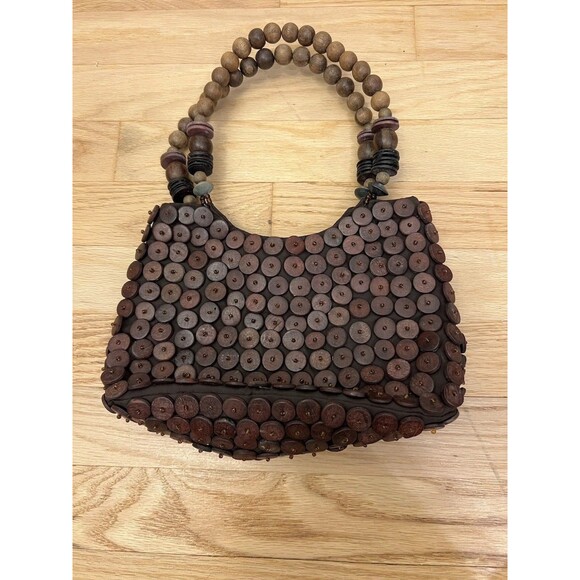 CeBu Beaded Art Signature Collection Boho Purse hand Bag Purple Y2K - Picture 2 of 4